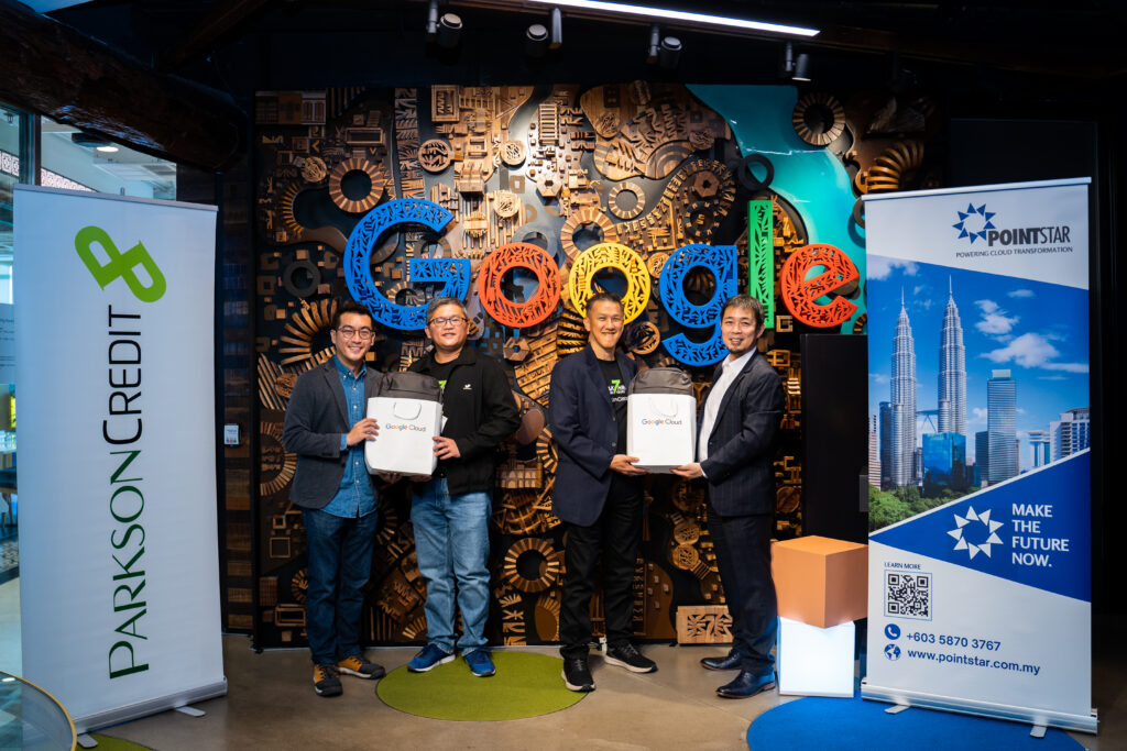 Group Photo token of appreciation - Parkson Credit, PointStar and Google Representative