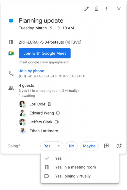RSVP meetings RSVP meetings